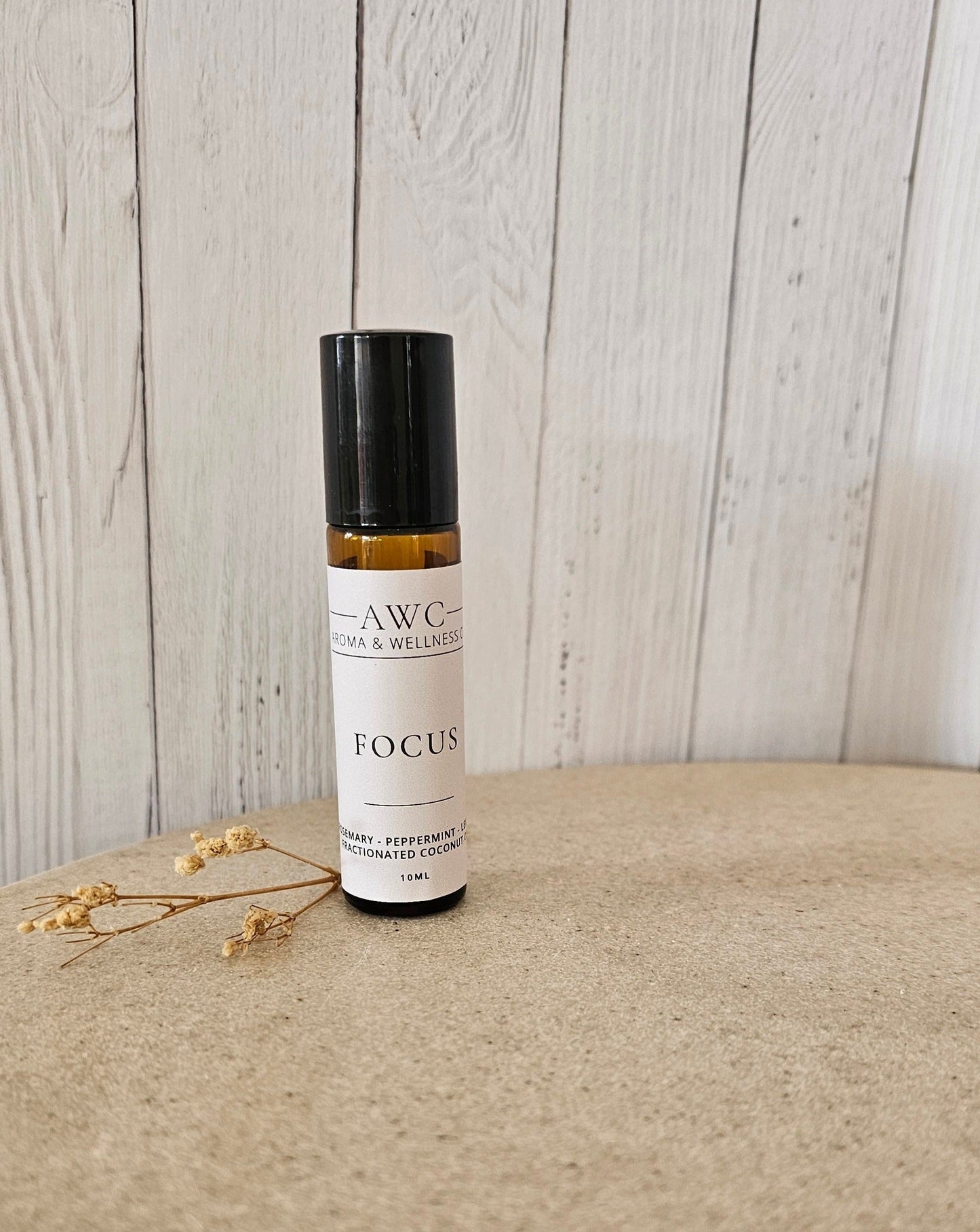 Adult essential oil roller blend for focus