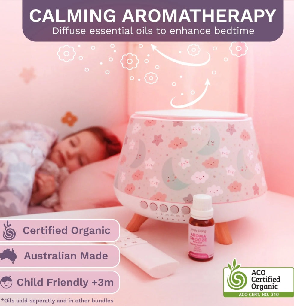 Aroma-Snooze Plus- 8 in 1 Humidifier Kit + Oil +3 Covers Lively Living