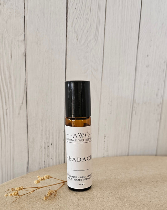 Adult headache essential oil roller blend