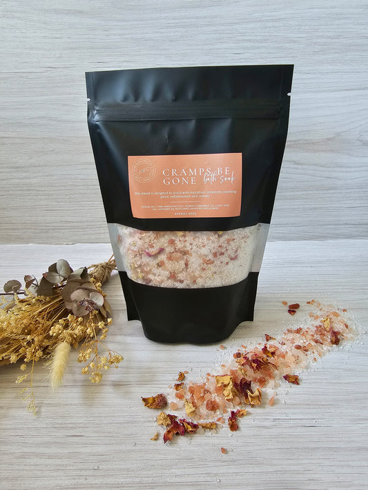 Cramps be gone bath soak