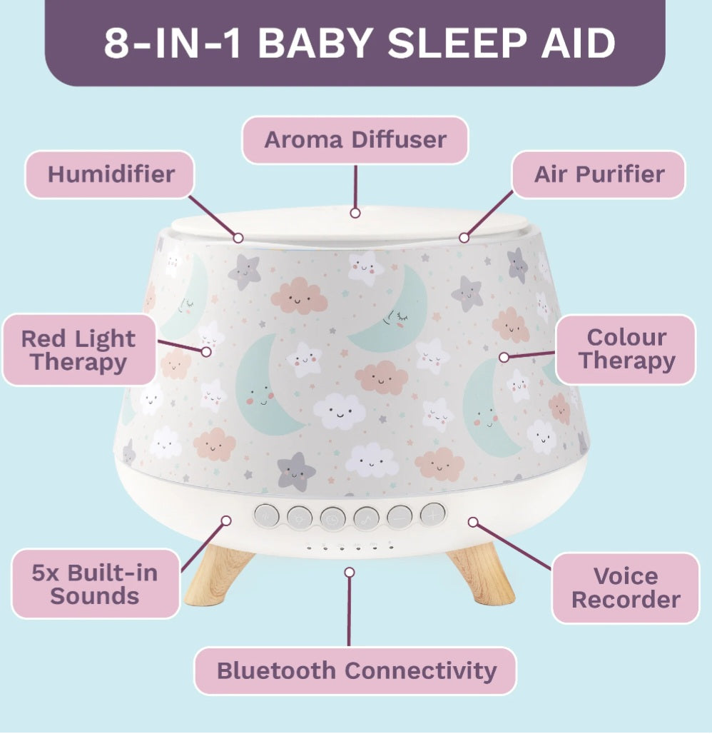 Aroma-Snooze Plus- 8 in 1 Humidifier Kit + Oil +3 Covers Lively Living